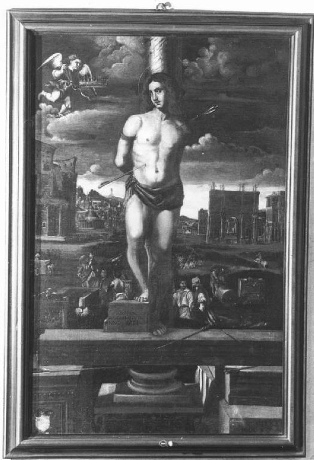 martirio di San Sebastiano (dipinto, opera isolata) - ambito lombardo (sec. XVII)
