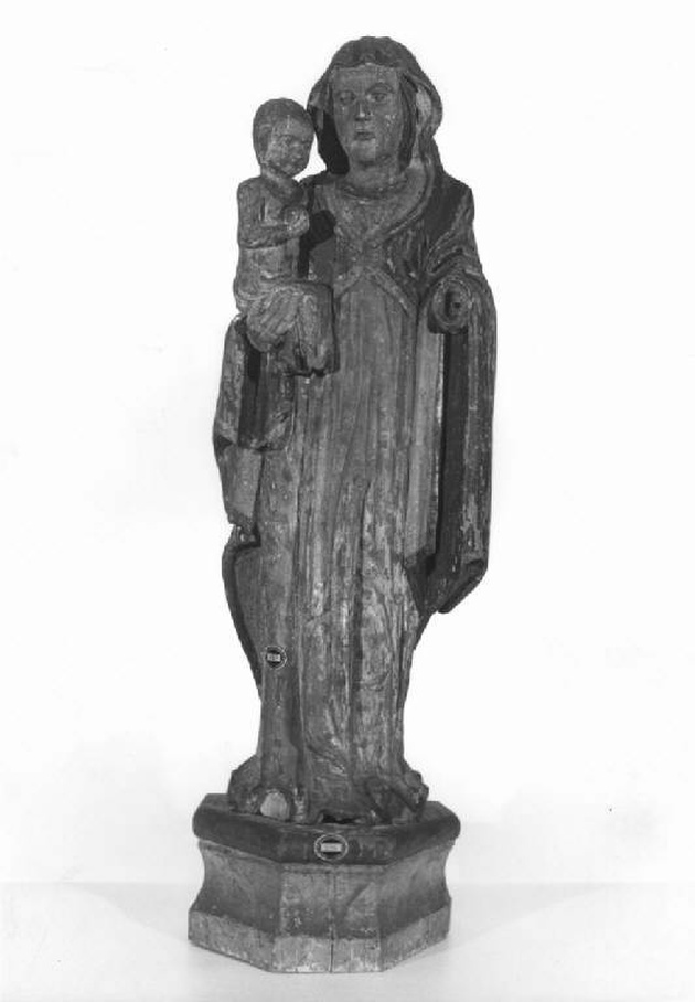 Madonna con bambino (statua, opera isolata) - manifattura Italia settentrionale (sec. XIV)
