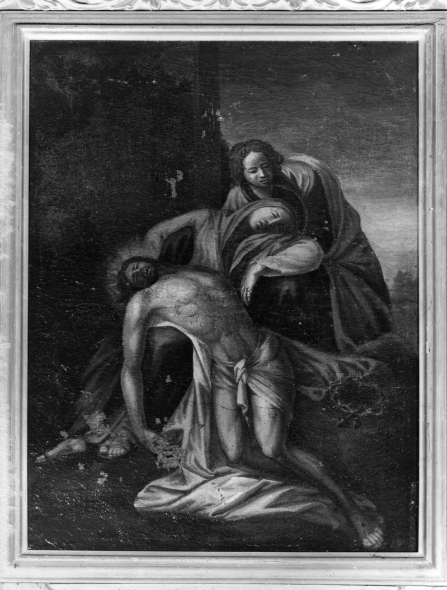 stazione XIII: Gesù deposto dalla croce (dipinto, elemento d'insieme) - ambito lombardo (sec. XVIII)
