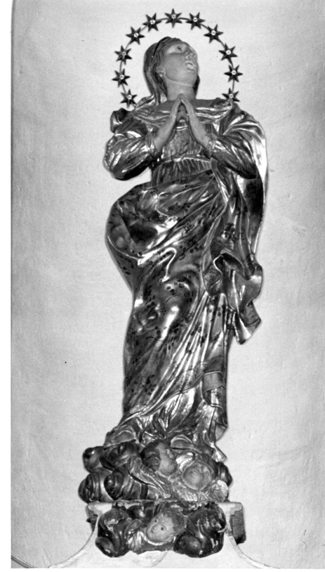 Madonna Assunta (statua, opera isolata) - bottega lombarda (secc. XVII/ XVIII)