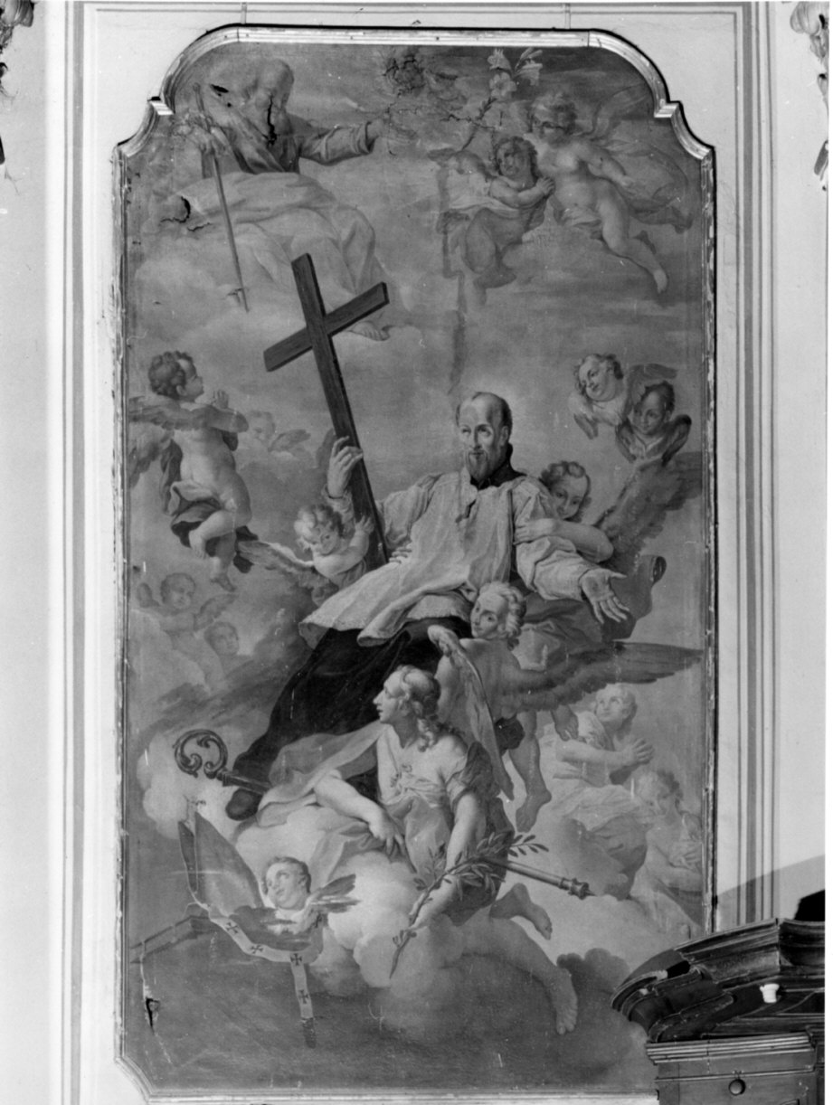 Gloria di Sant'Alessandro Sauli (dipinto, opera isolata) - ambito lombardo (sec. XVIII)
