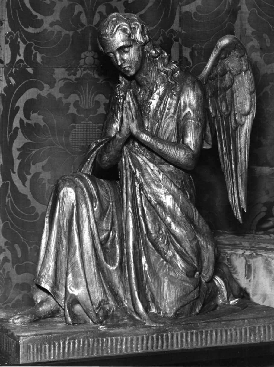angelo orante (statua, pendant) - bottega lombarda (sec. XIX)
