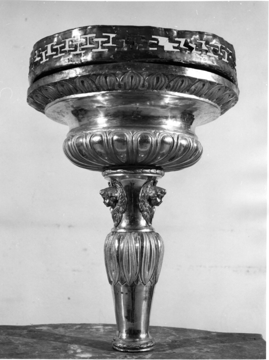candelabro portatile, opera isolata - bottega lombarda (sec. XIX)