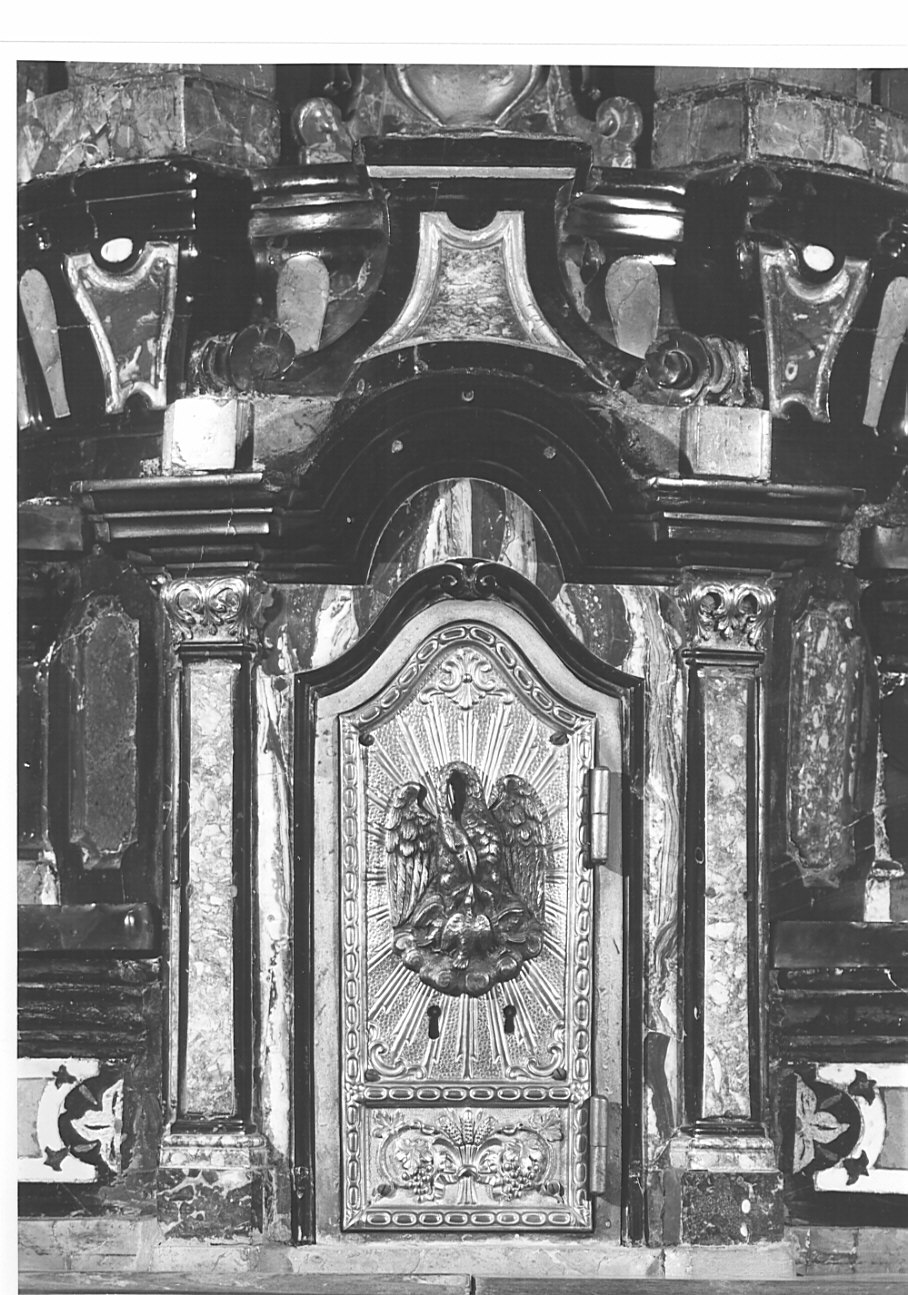 tabernacolo, elemento d'insieme - bottega lombarda (sec. XVIII, sec. XX)