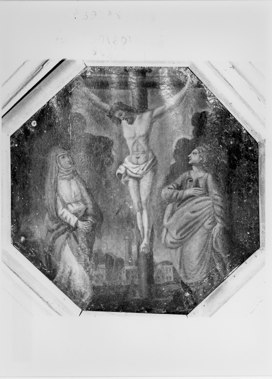 crocifissione di Cristo con la Madonna e santi (dipinto, elemento d'insieme) - ambito lombardo (seconda metà sec. XVII)