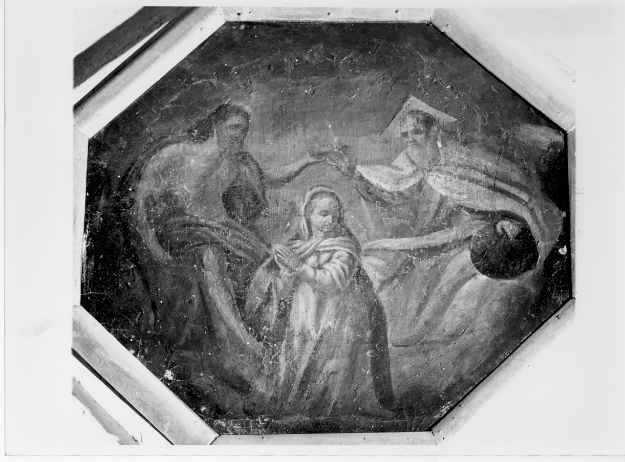 incoronazione di Maria Vergine (dipinto, elemento d'insieme) - ambito lombardo (seconda metà sec. XVII)