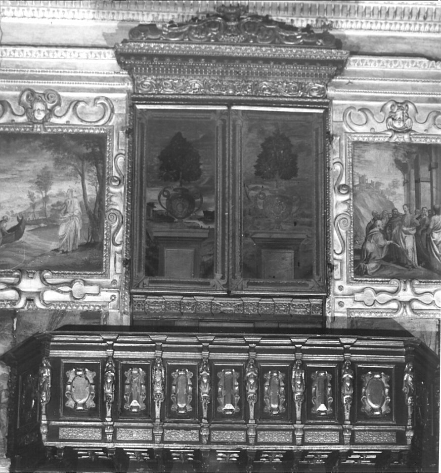 tribuna d'organo, complesso decorativo - bottega lombarda (sec. XVII)