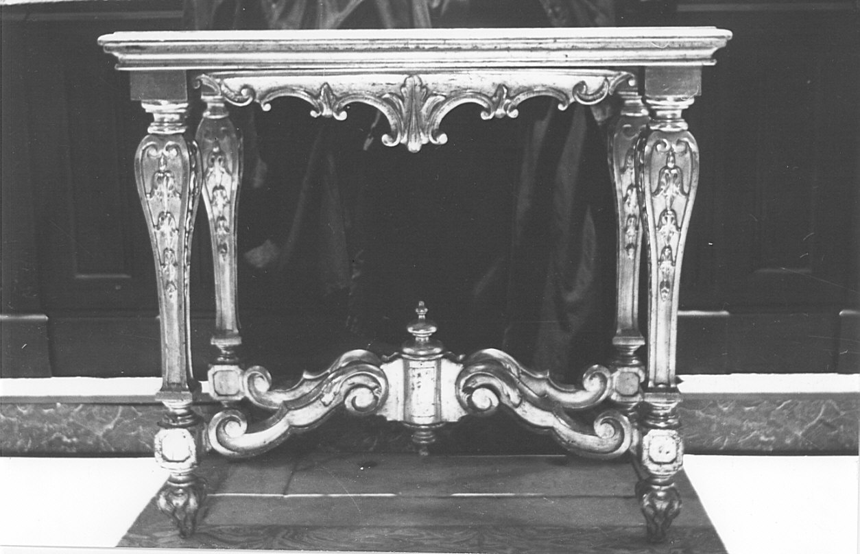 console table, opera isolata - bottega lombarda (sec. XVIII)