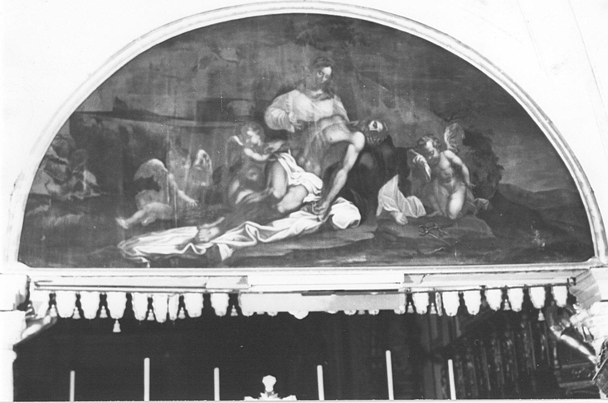 Pietà (dipinto, opera isolata) - ambito lombardo (secc. XVII/ XVIII)