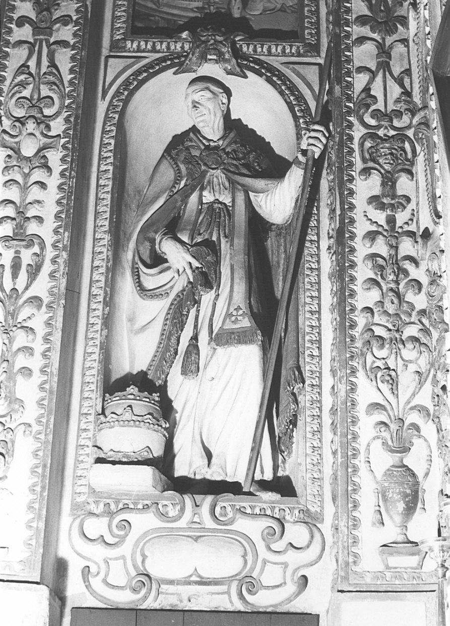 San Gregorio Magno (statua, pendant) - bottega lombarda (sec. XVII)