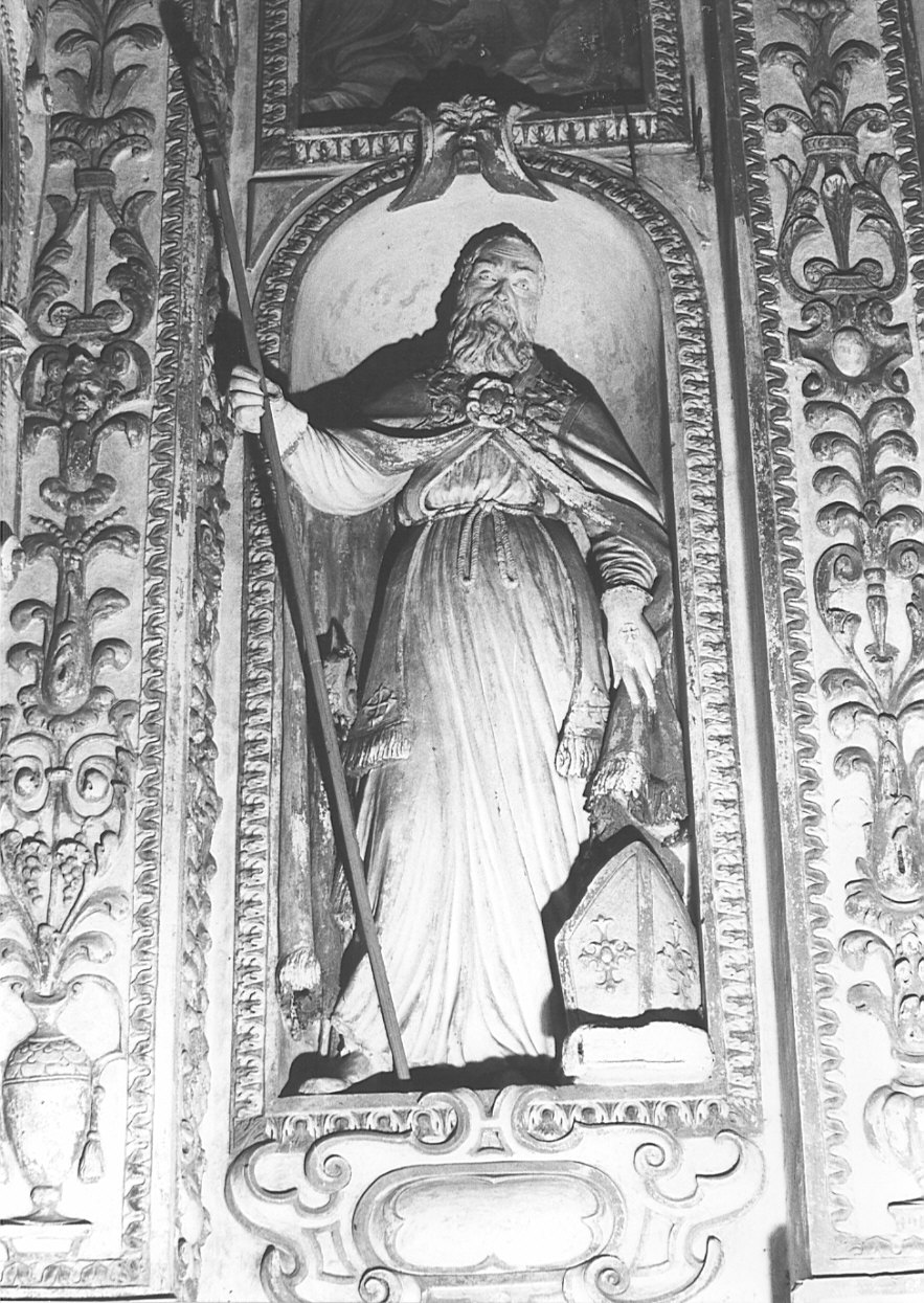 Sant'Ambrogio (statua, pendant) - bottega lombarda (sec. XVII)
