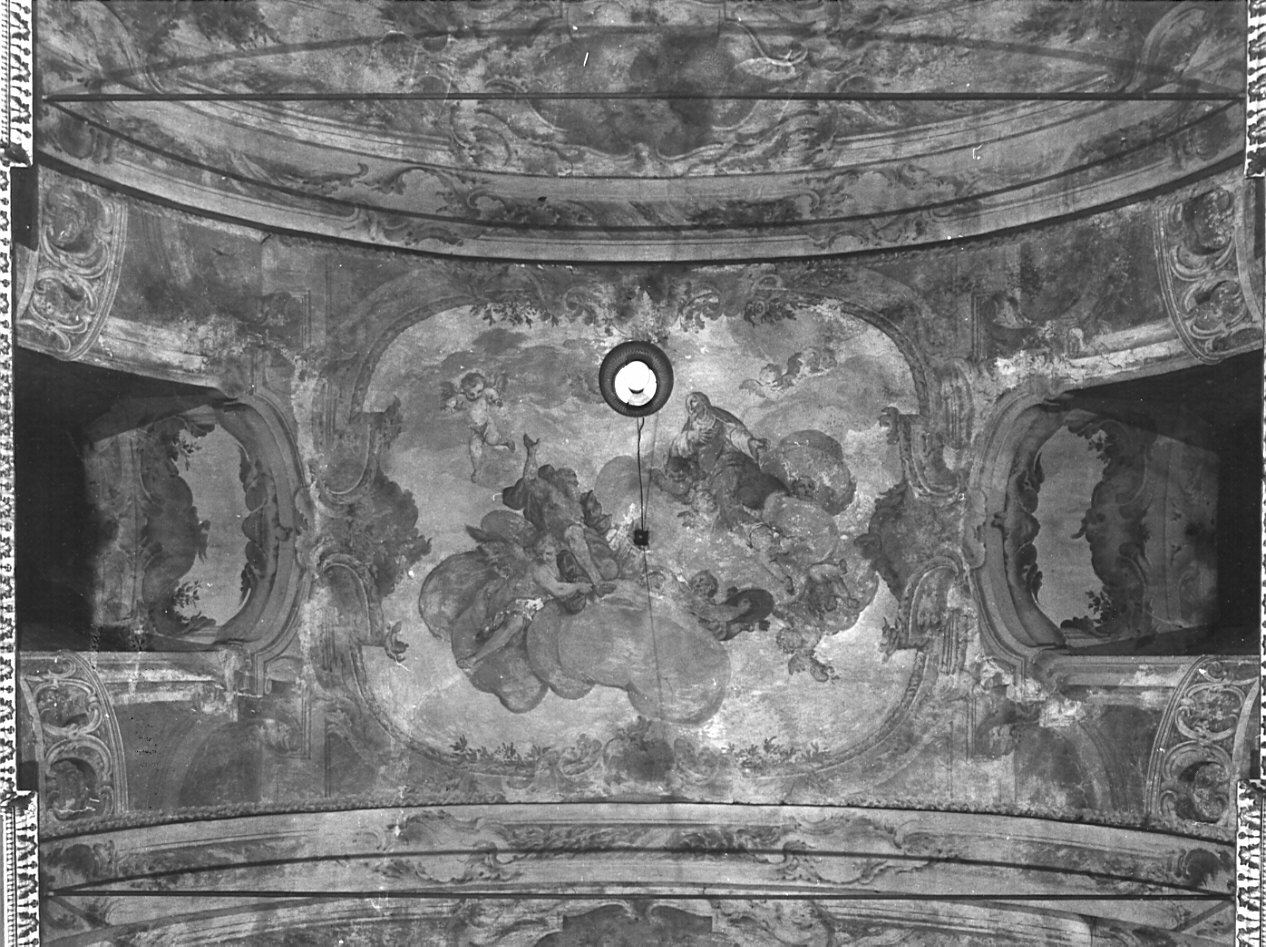 Madonna Assunta accoglie San Gerolamo in cielo (dipinto, opera isolata) - ambito lombardo (sec. XVIII)