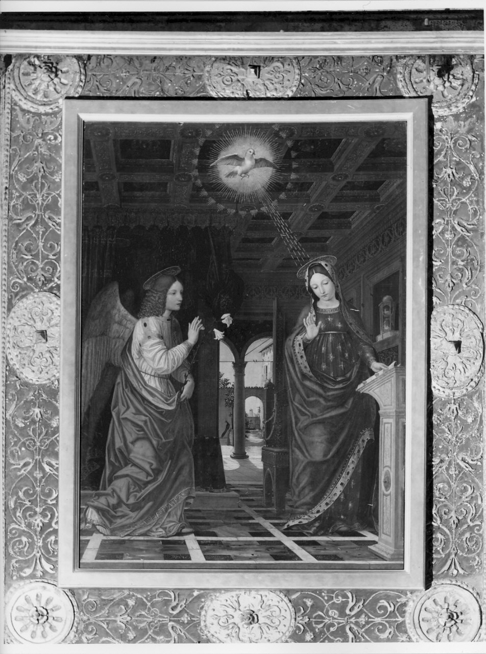 Annunciazione (dipinto) di Ambrogio da Fossano detto Bergognone (secc. XV/ XVI)