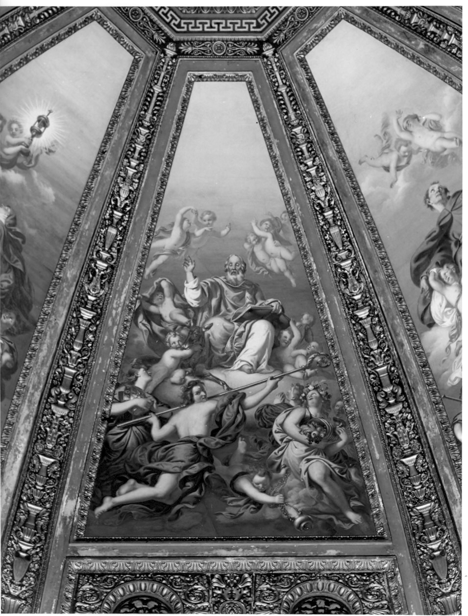 gloria di San Bassiano (dipinto) di Scuri Enrico (sec. XIX)