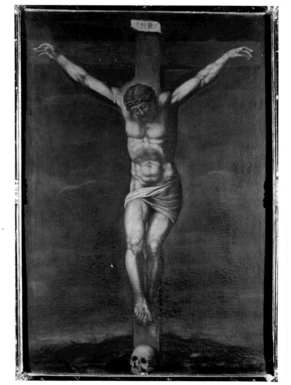 Cristo crocifisso (dipinto, opera isolata) - ambito lombardo (sec. XVII)
