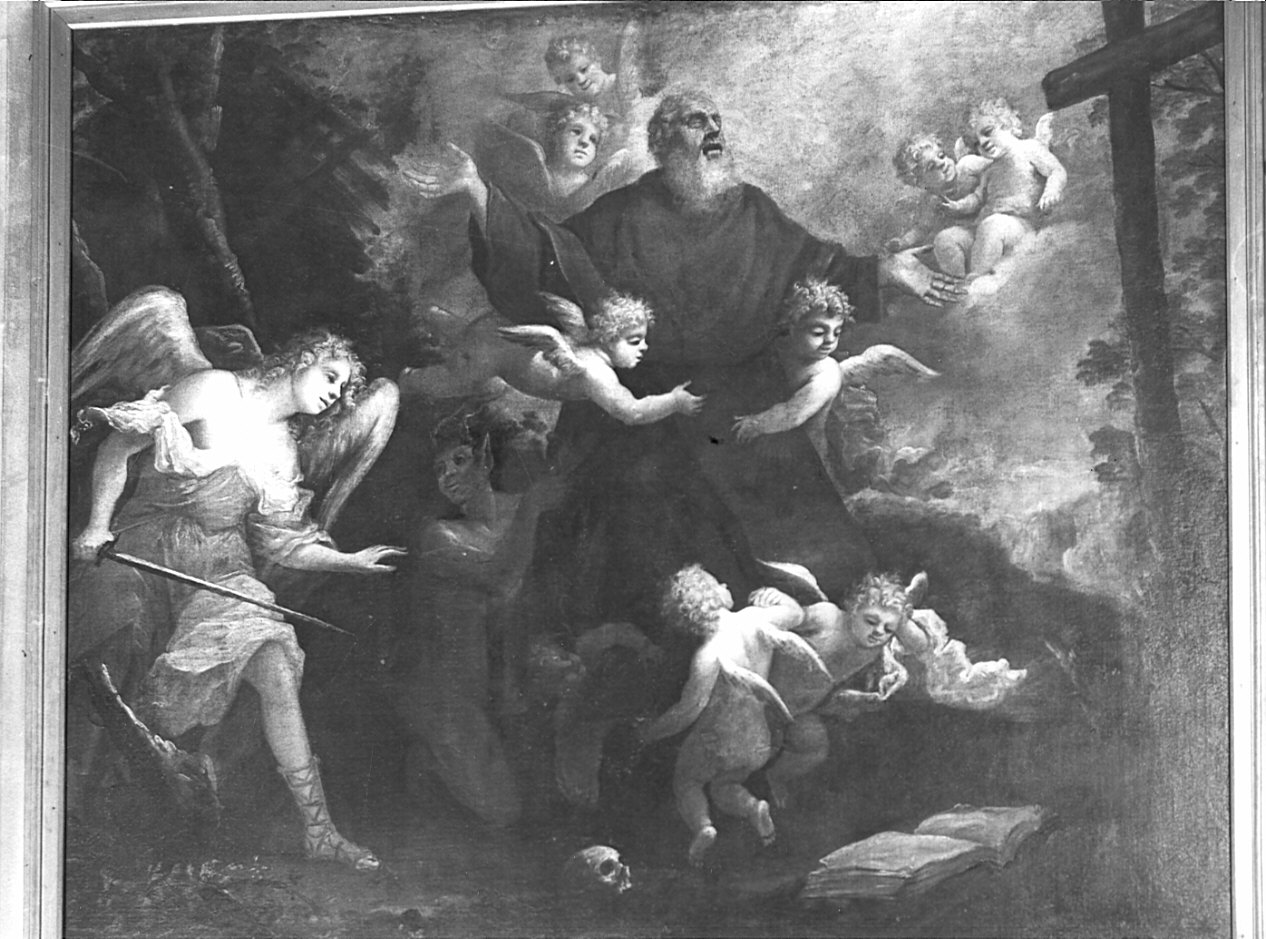 gloria di Sant'Antonio (dipinto, opera isolata) - ambito lodigiano (sec. XVIII)
