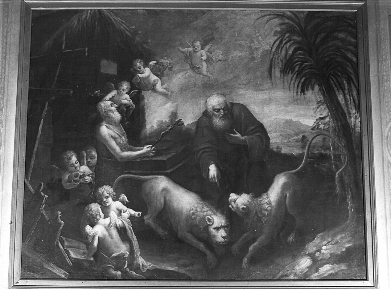 Sant'Antonio Abate e San Paolo Eremita (dipinto, opera isolata) - ambito lodigiano (sec. XVIII)