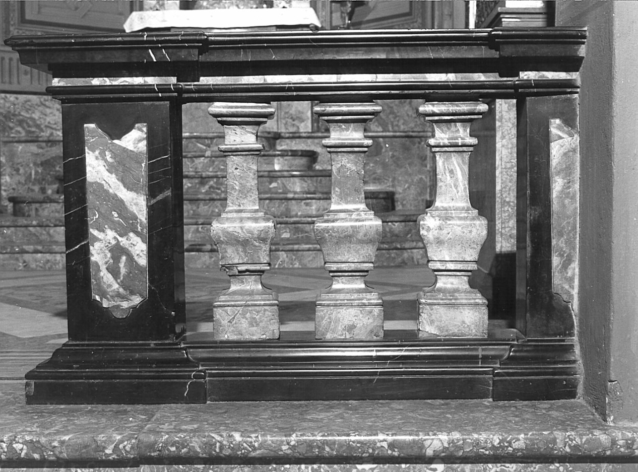 balaustrata di cappella, opera isolata - bottega lodigiana (sec. XVIII)