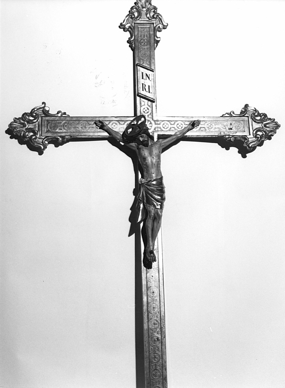 croce processionale, opera isolata - bottega lodigiana (secc. XIX/ XX)