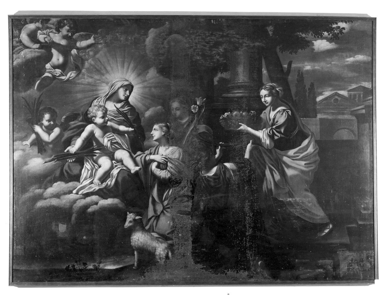 matrimonio mistico di Santa Caterina d'Alessandria (dipinto, opera isolata) - ambito lombardo (fine sec. XVII)