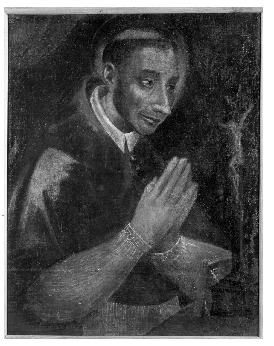 San Carlo Borromeo (dipinto, opera isolata) - ambito lombardo (sec. XIX)