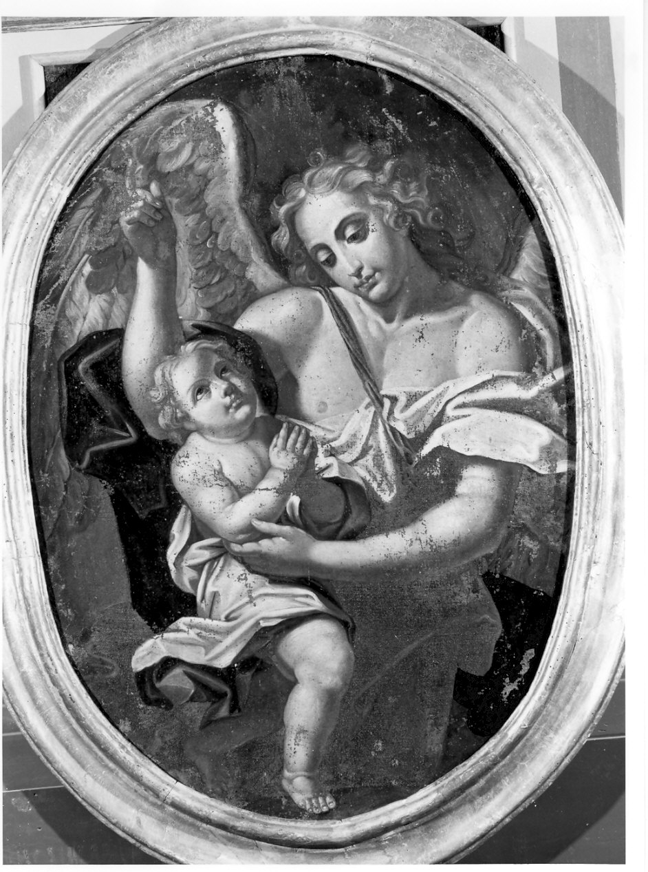 angelo custode (dipinto, opera isolata) - ambito lombardo (sec. XVIII)