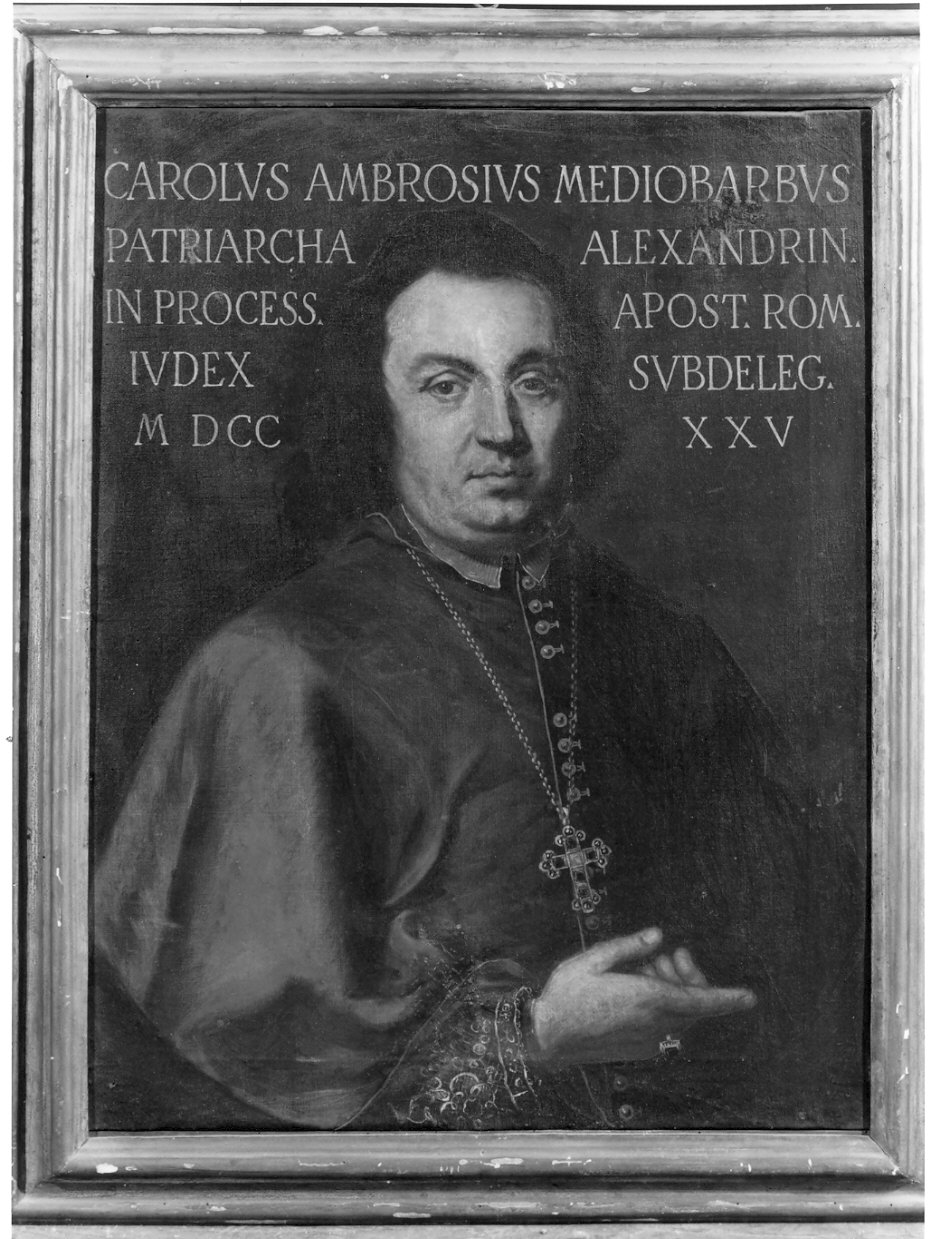 Ritratto di monsignor Carlo Ambrogio Mezzabarba (dipinto, opera isolata) - ambito lombardo (sec. XVIII)