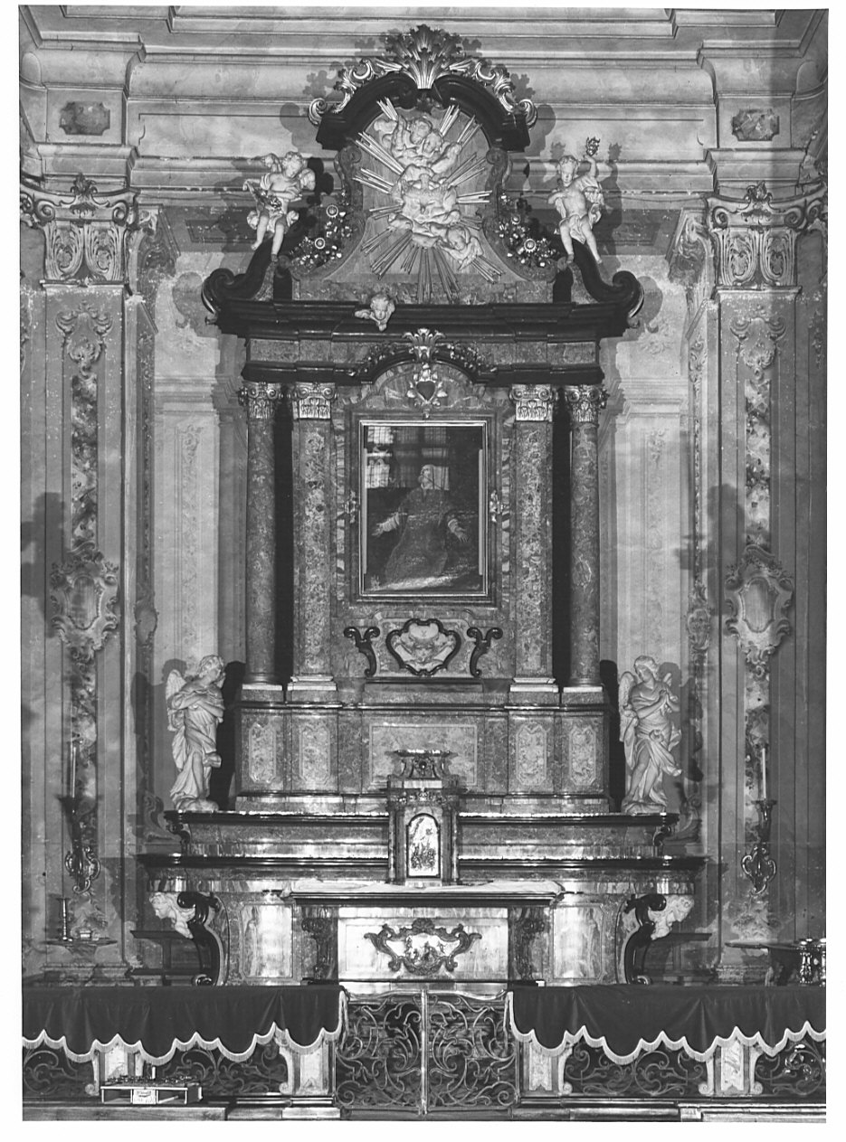 altare maggiore, complesso decorativo - bottega italiana (sec. XVIII)