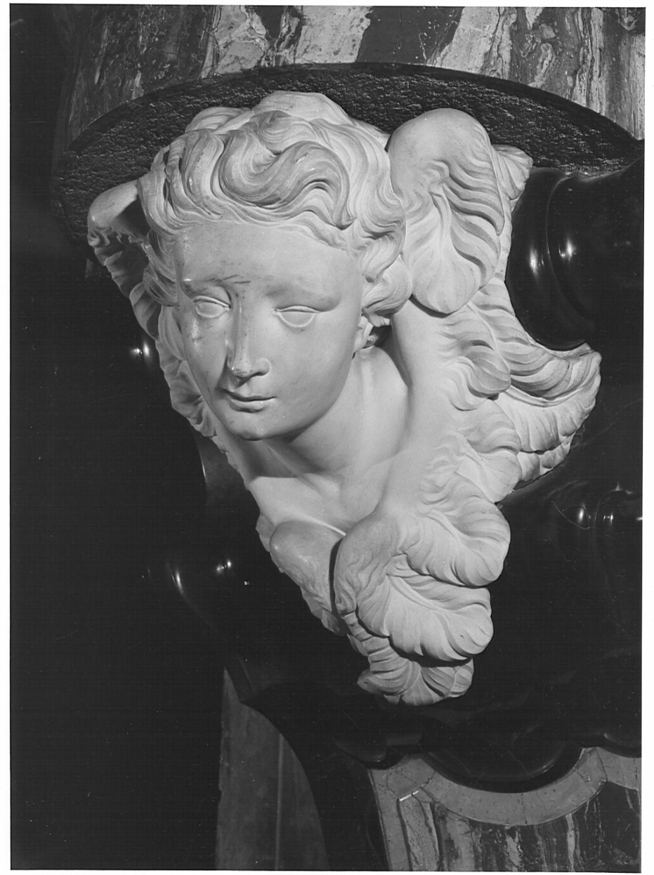 angelo (statua, elemento d'insieme) - bottega italiana (sec. XVIII)