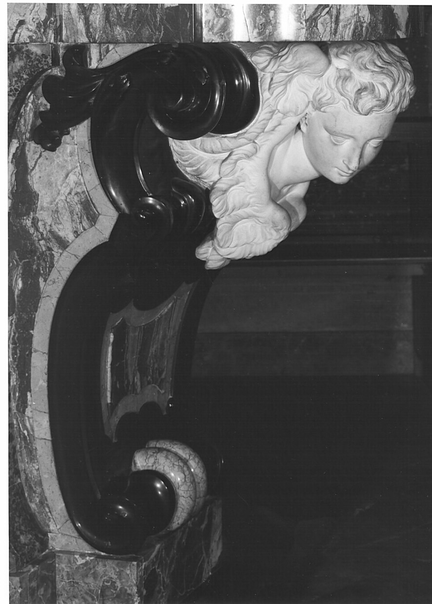 angelo (statua, elemento d'insieme) - bottega italiana (sec. XVIII)