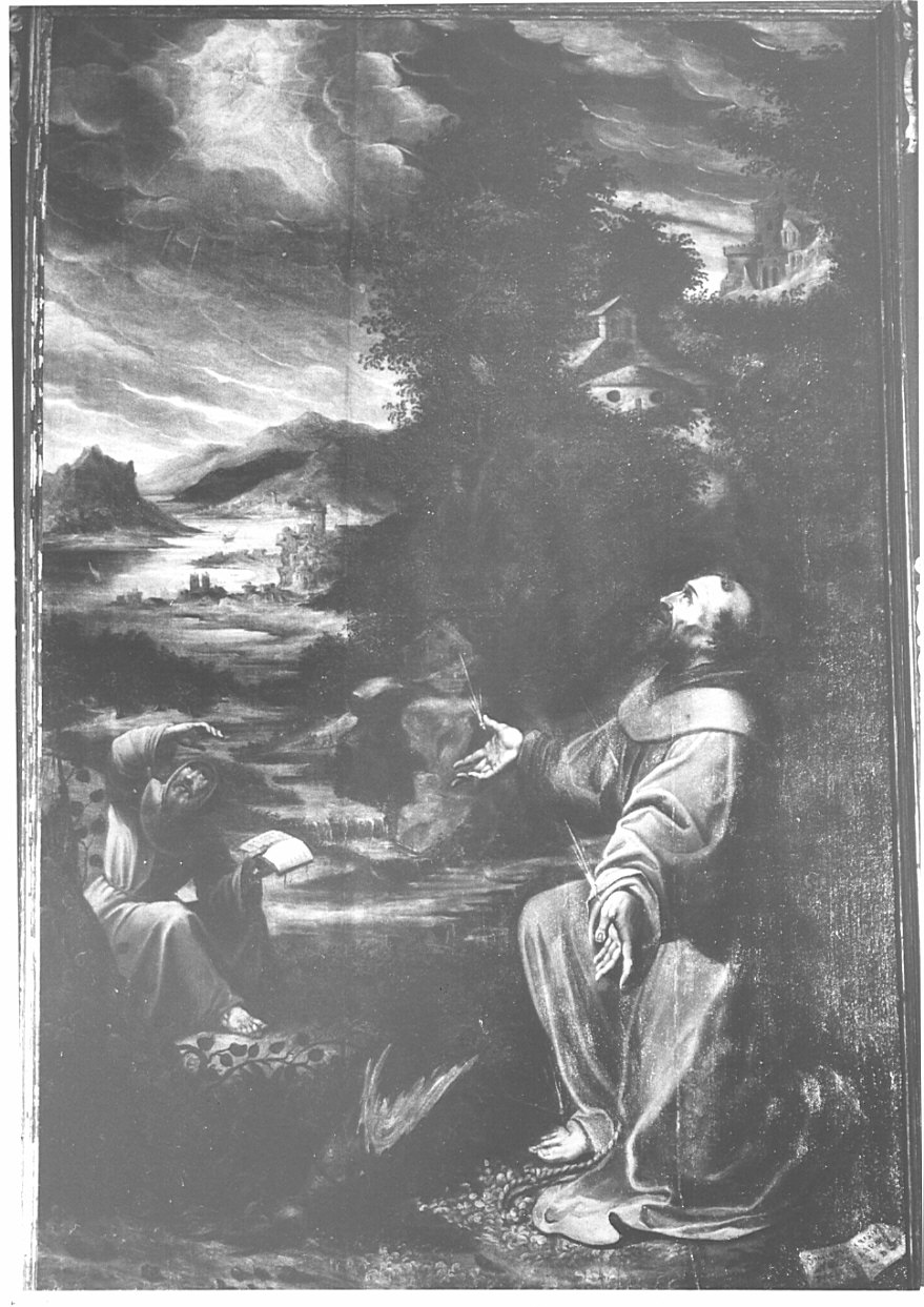 San Francesco d'Assisi riceve le stimmate (dipinto, opera isolata) di Arisi Sollecito, fra' (sec. XVII)