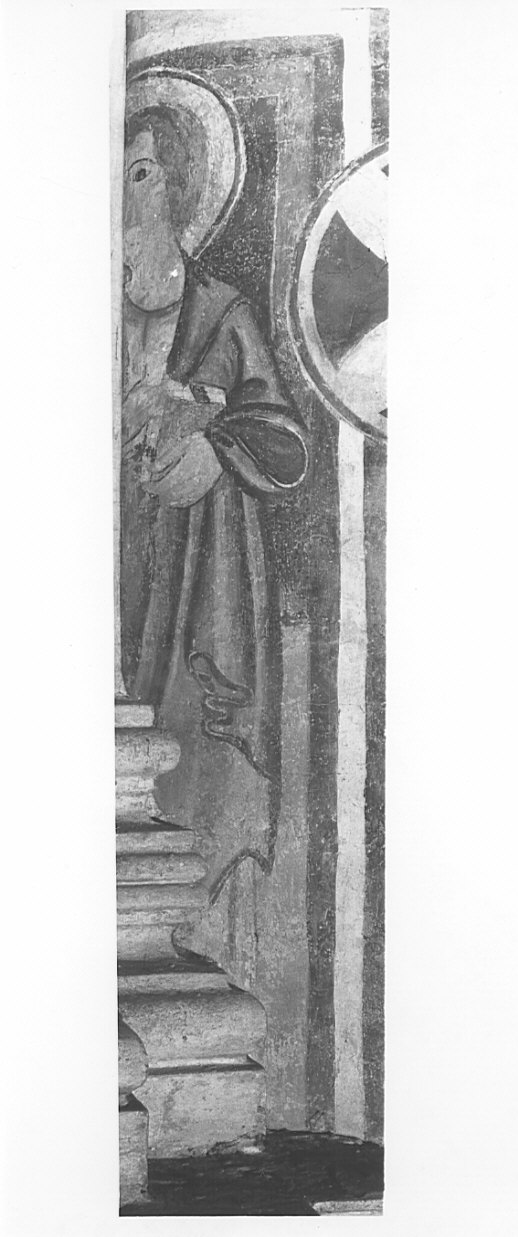 santo (dipinto, frammento) - ambito lombardo (inizio sec. XV)