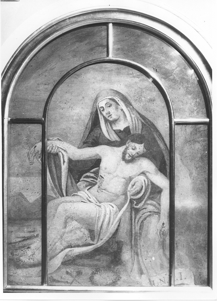 Pietà (dipinto, opera isolata) - ambito italiano (sec. XVIII)