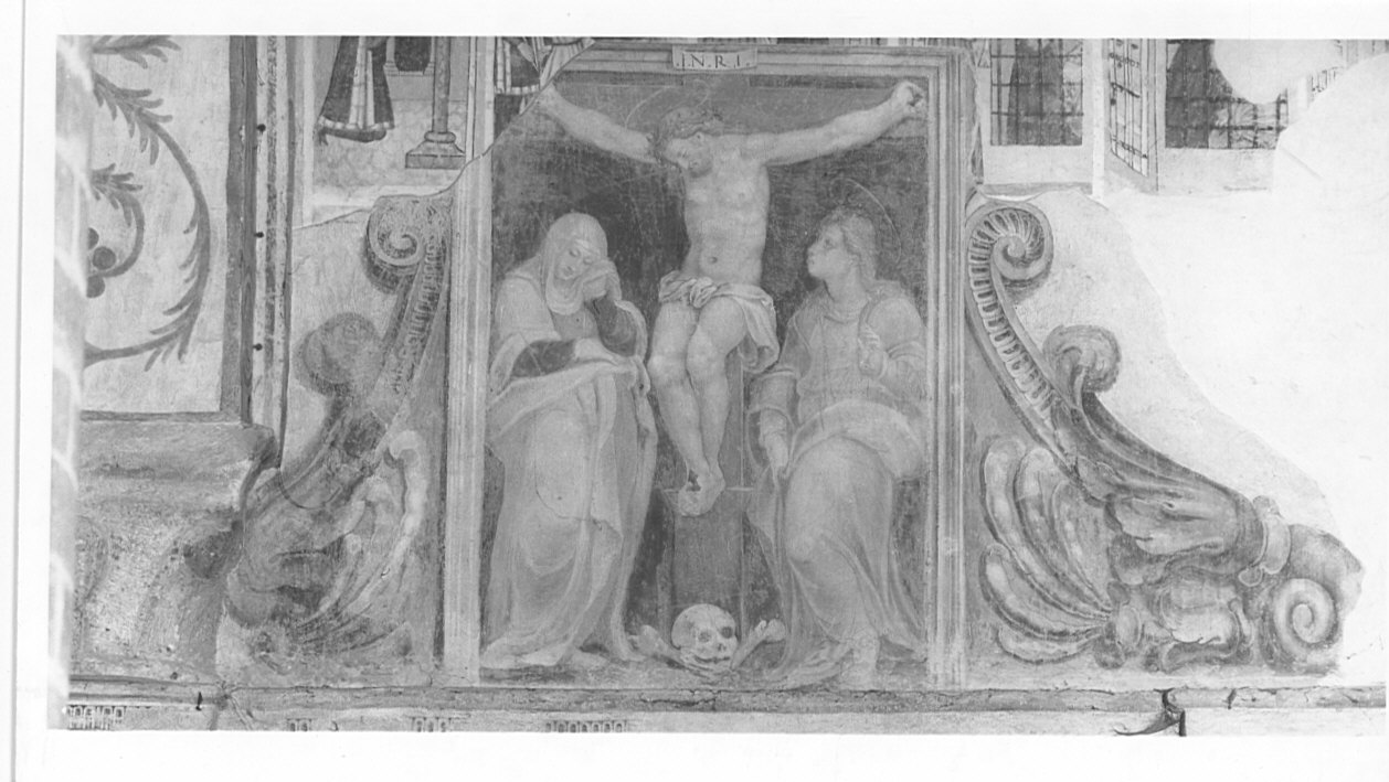 crocifissione di Cristo (dipinto, opera isolata) - ambito italiano (sec. XVI)