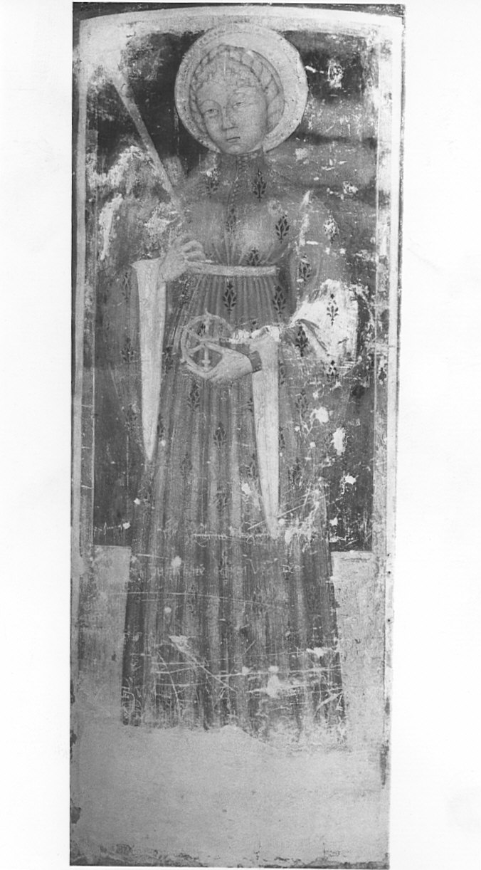 Santa Caterina d'Alessandria (dipinto, opera isolata) - ambito italiano (fine/inizio secc. XIV/ XV)