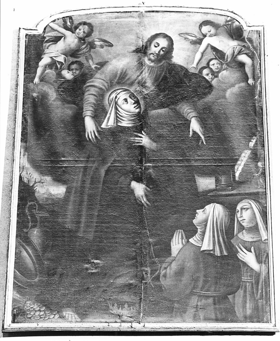 Sant'Elisabetta d'Ungheria (dipinto, pendant) - ambito lombardo (sec. XVII)