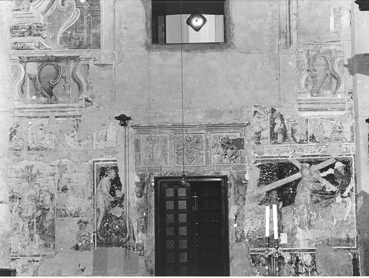 balaustrata (decorazione pittorica, opera isolata) - ambito lombardo (fine/inizio secc. XVII/ XVIII)