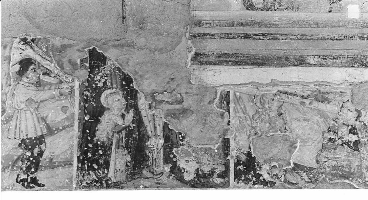 decorazione pittorica, insieme - ambito lombardo (prima metà sec. XV)