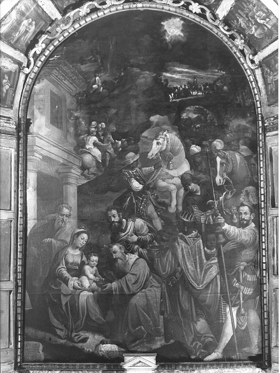 adorazione dei Re Magi (dipinto, ciclo) di Arisi Sollecito, fra' (attribuito) (sec. XIX)