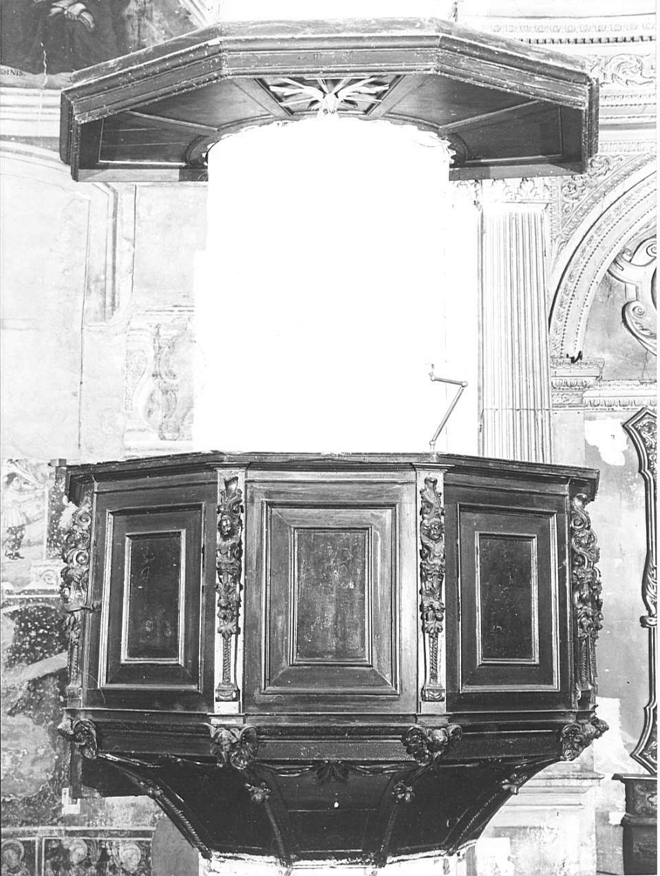pulpito, opera isolata - bottega lombarda (sec. XVII)