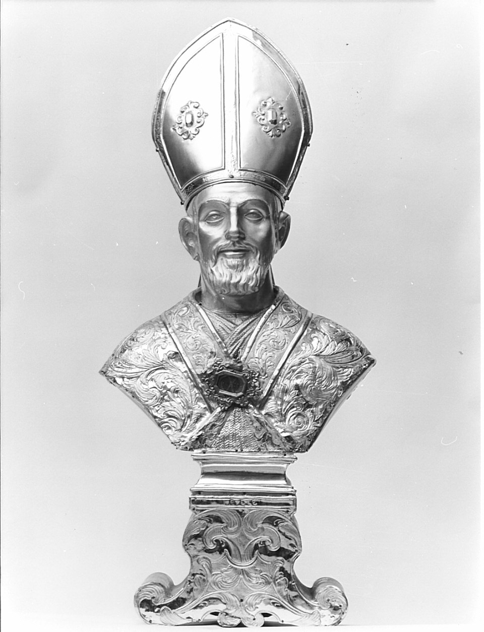 Sant'Alberto (reliquiario - a busto, opera isolata) - bottega lombarda (sec. XIX)