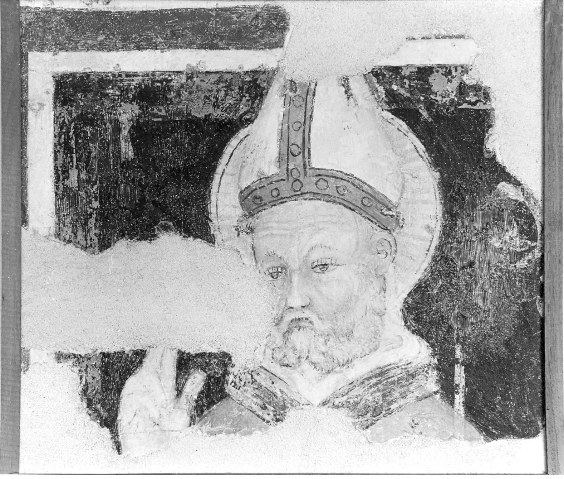 Santo vescovo (dipinto, opera isolata) - ambito lombardo (sec. XV)