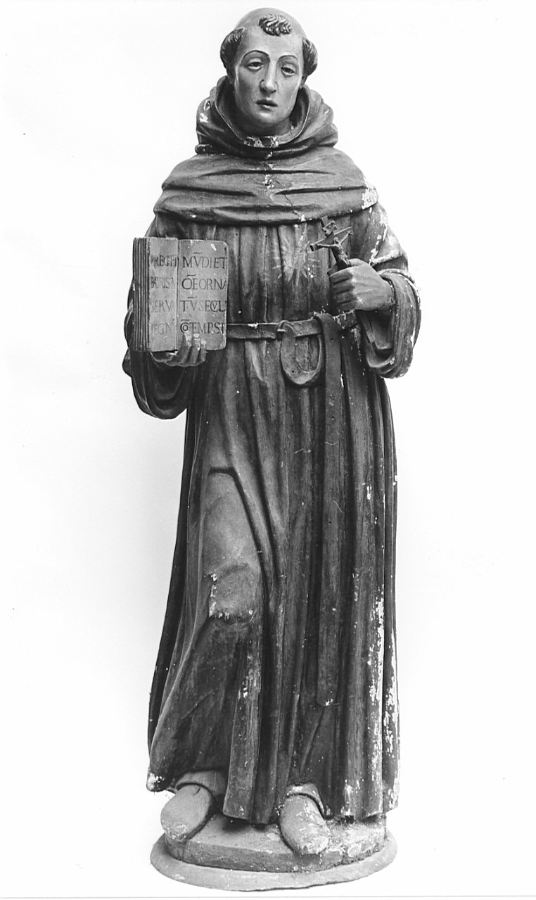 San Nicola da Tolentino (statua, opera isolata) - bottega lombarda (sec. XVII)
