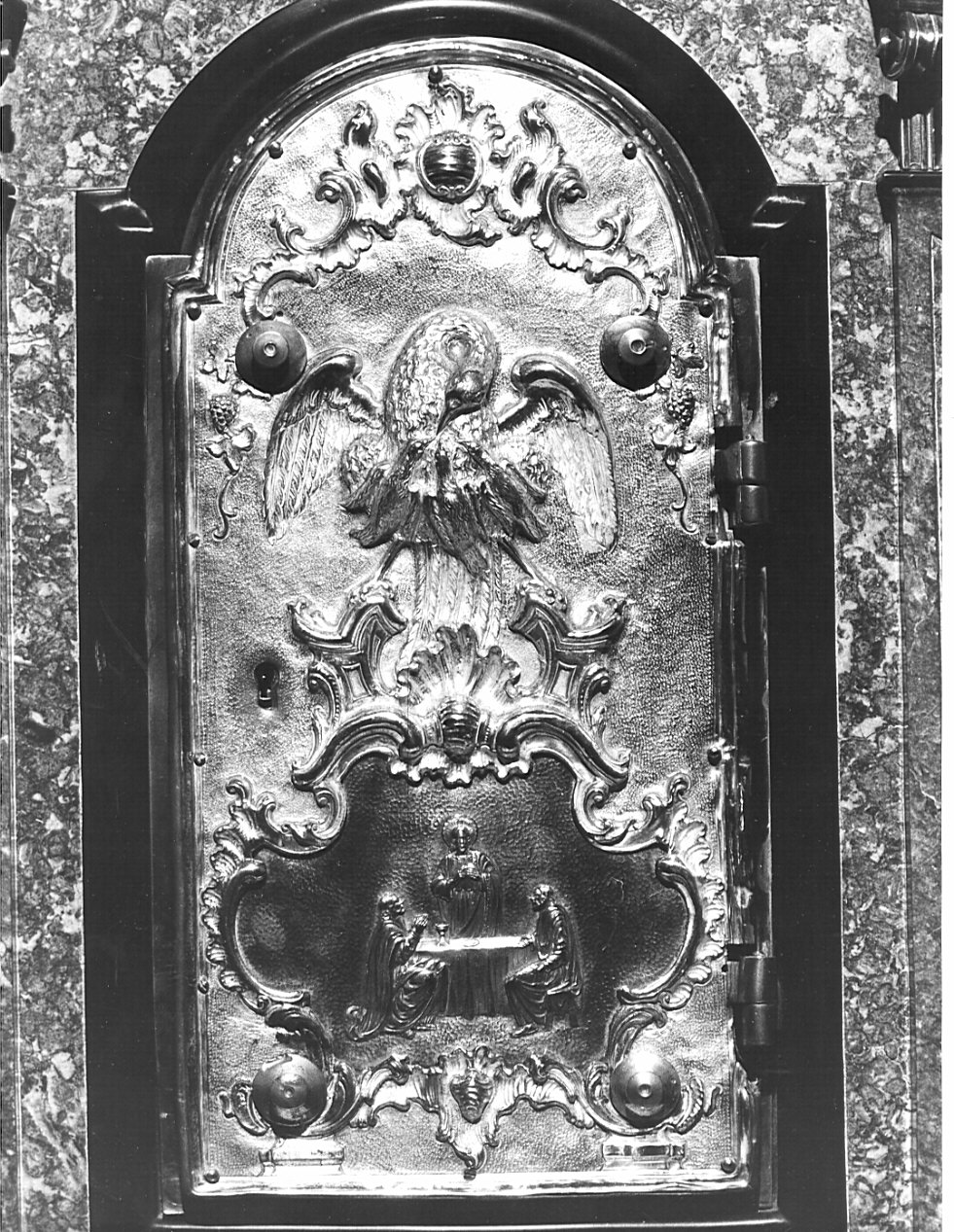 sportello di tabernacolo, opera isolata - bottega lombarda (sec. XVIII, sec. XIX)