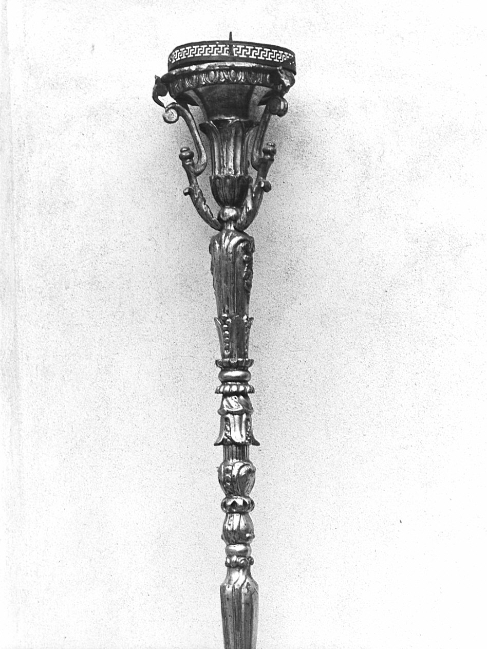 candelabro portatile, coppia - bottega lombarda (sec. XIX)