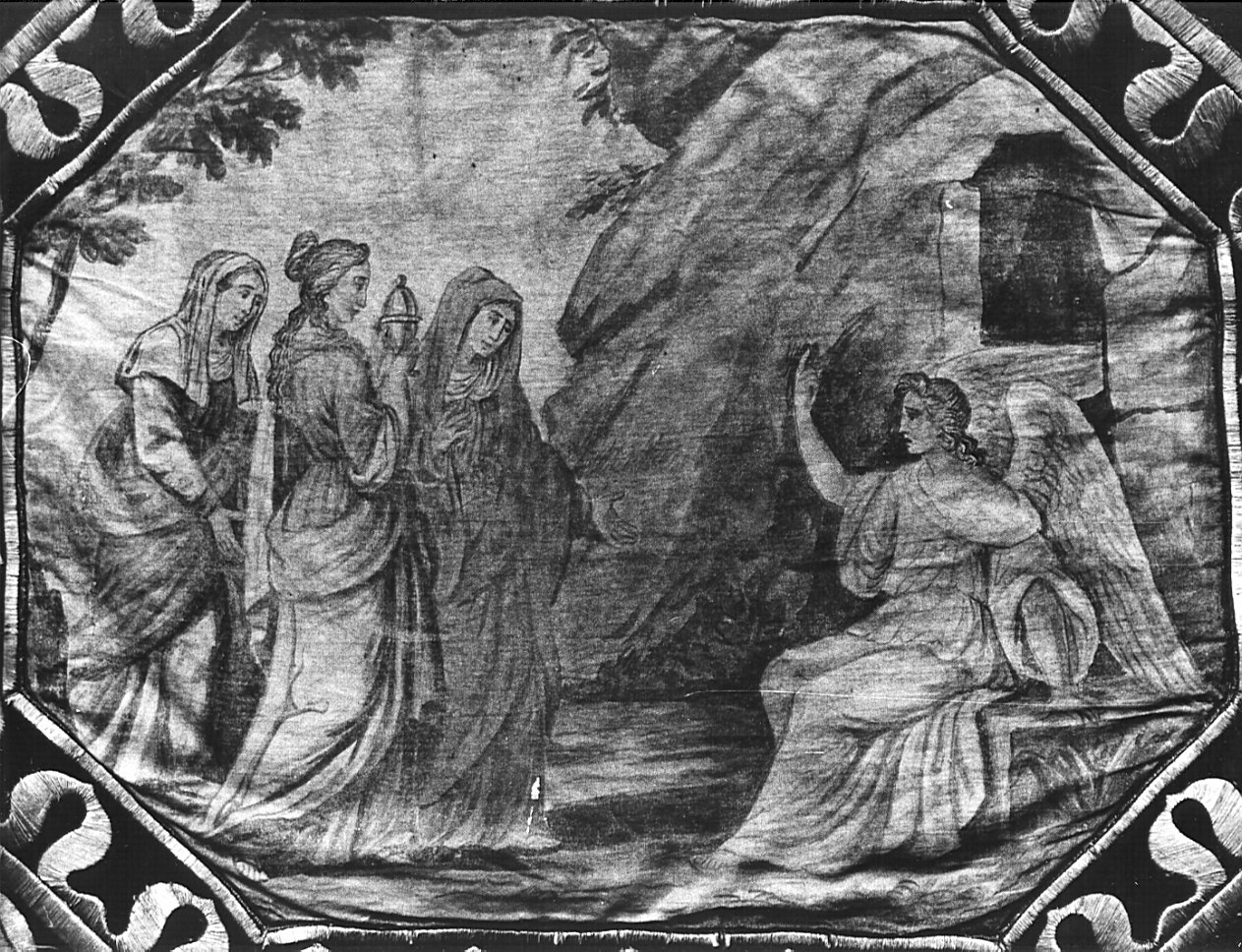 pie donne al sepolcro (dipinto, elemento d'insieme) - ambito lombardo (sec. XIX)