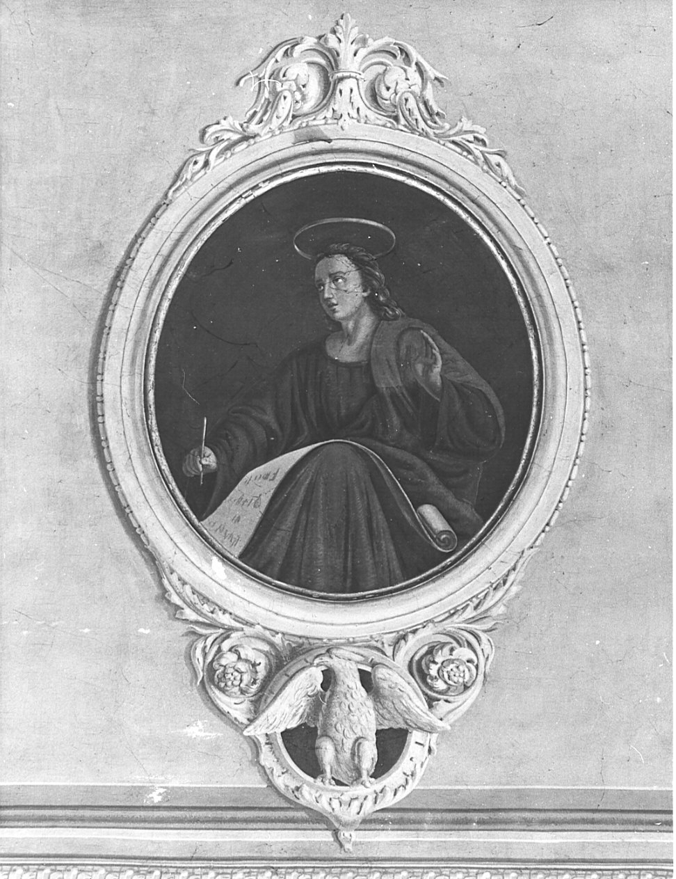 San Giovanni Evangelista (dipinto, elemento d'insieme) di Toscani Giuseppe (sec. XIX)