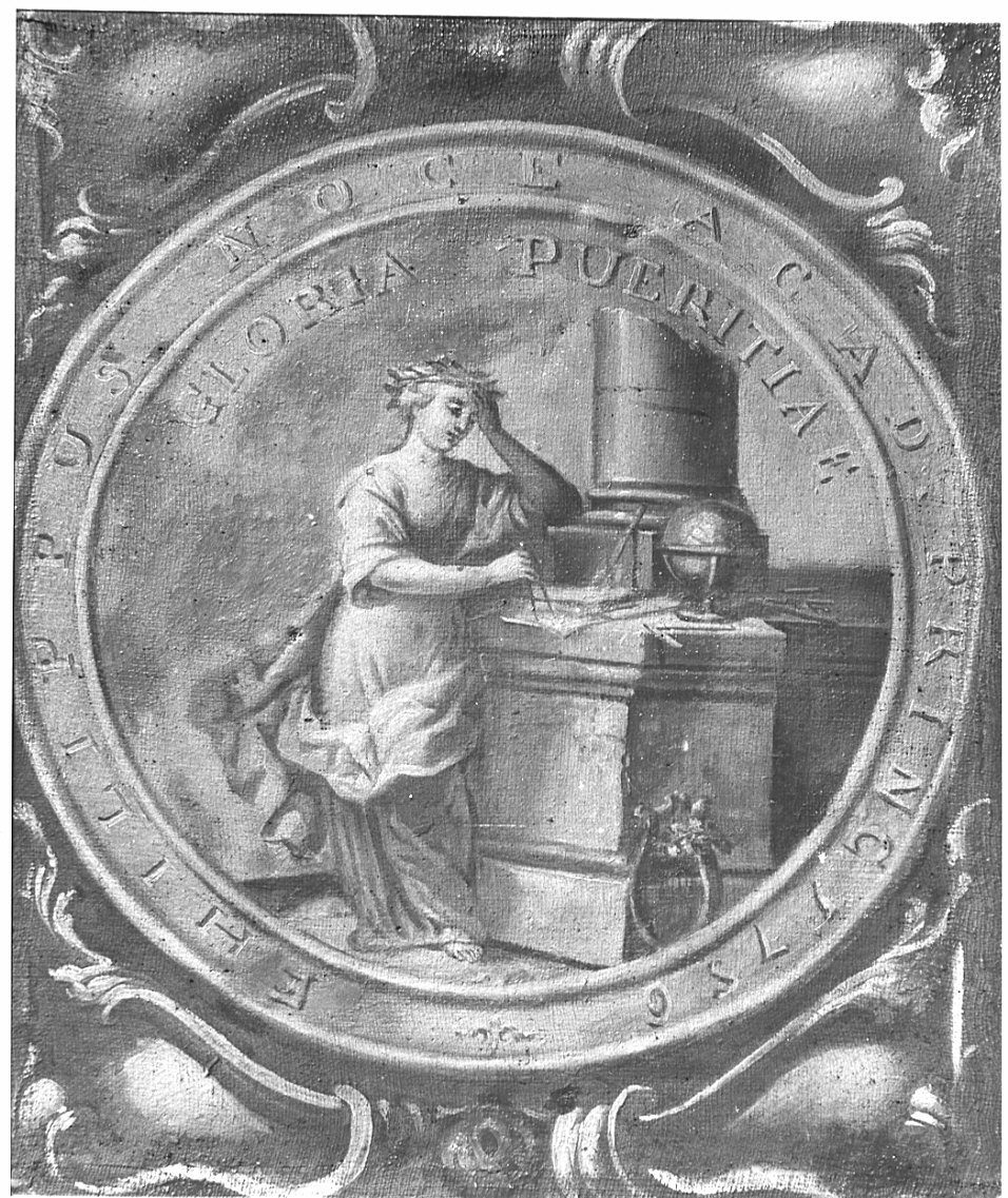 figura allegorica femminile (dipinto, opera isolata) - ambito lombardo (sec. XVIII)