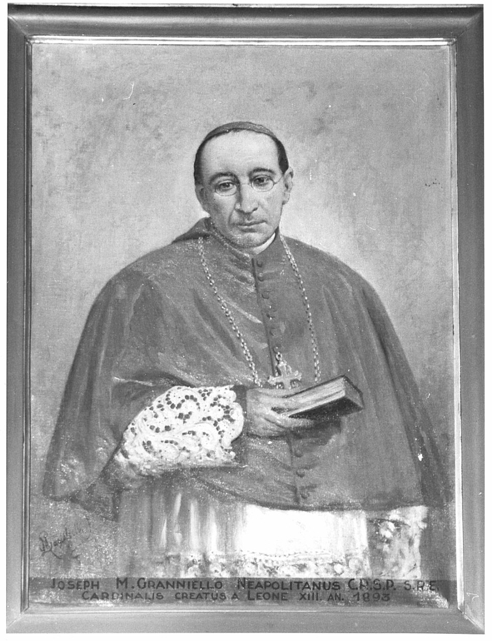 ritratto del cardinale Giuseppe Graniello (dipinto, opera isolata) di Magistretti Emilio (sec. XIX)