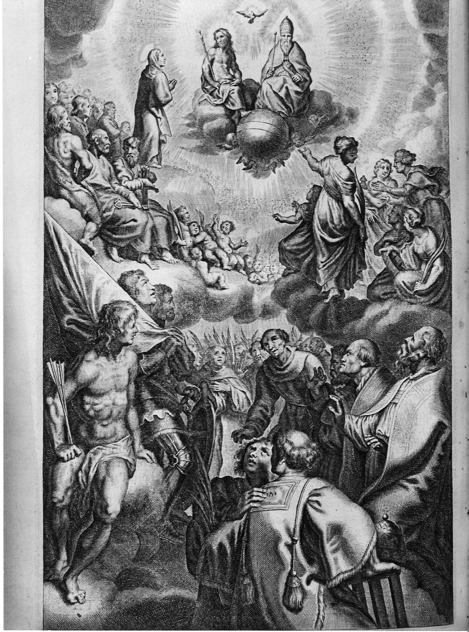 INCORONAZIONE DI MARIA VERGINE (stampa, elemento d'insieme) di Galle Cornelis il Giovane (attribuito) (sec. XVII)